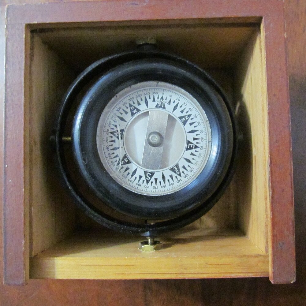Antique Wilcox Crittenden 1943 Maritime Lifeboat Compass